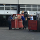 A photo of what Joe Schubkegel claims to be Napleton Cadillac employees pushing his $100,000 in tools outside, just two days after he went on strike and allegedly got his health insurance canceled for doing so. Photo credit: Joe Schubkegel